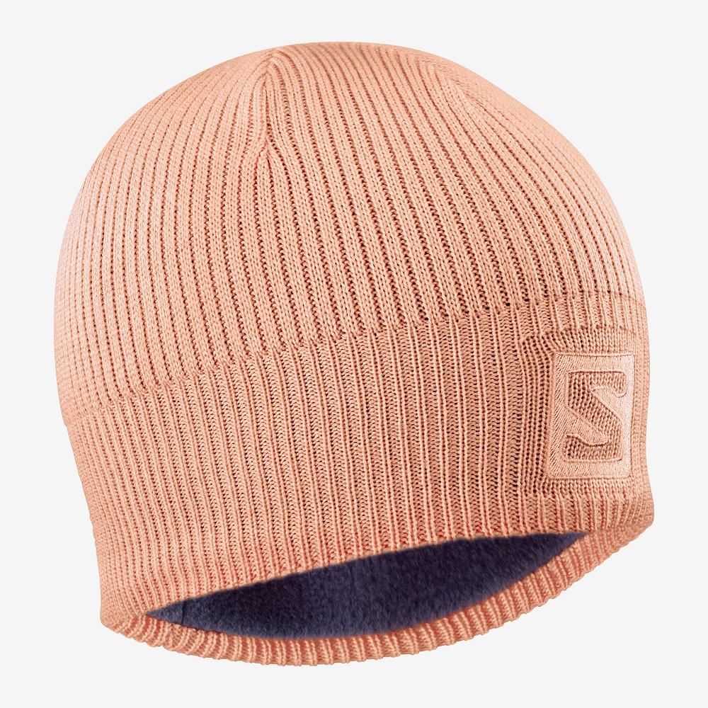 Bonnets Salomon Homme Rose - Salomon LOGO - France (5812-YUNDW)